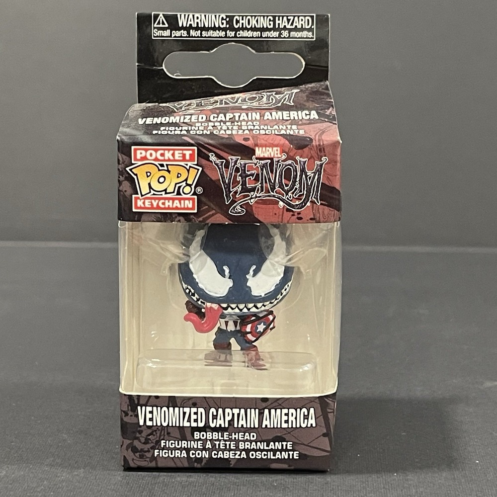 Funko Pocket Pop Marvel Venom: Venomized Captain America Keychain